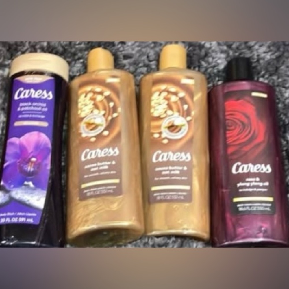 Bath Accessories Set - Purple, Gold, Red